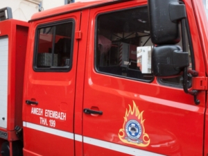 Φωτιά πάνω από το Πανεπιστήμιο Πατρών