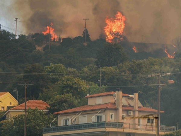 Φωτιές τώρα σε Αχαΐα, Κεφαλονιά, Πρέβεζα και Χίο: Αναζωπυρώσεις, εκκενώσεις και νέα μηνύματα 112