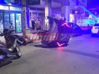 Τροχαίο στην Πάτρα: Τούμπαρε στην μέση του δρόμου αφού πρώτα παρέσυρε πέντε ΙΧ και δίκυκλα